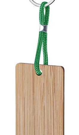 Portachiavi  in legno con anello