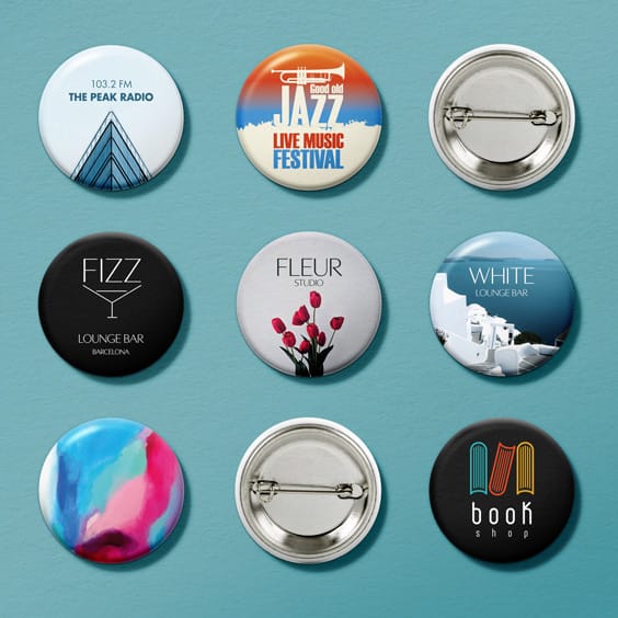 Spille personalizzate rotonde 36mm